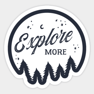 Explore More Tee Sticker